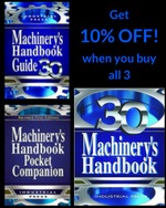 Machinery's Handbook, 30th Edition, All 3 eBooks Collection
